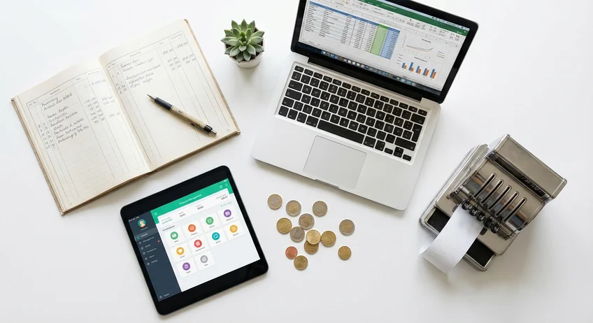 Vergleich der Kassenbuch-Methoden: Papier, Excel, App und Kassensystem