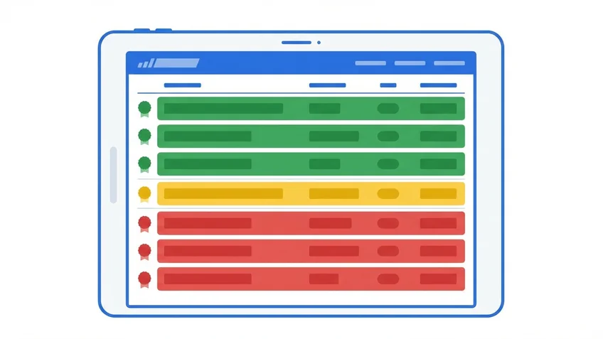 Kassenbuch-Ansicht mit Stornobuchung und farblich markierten Buchungszeilen in Pennio