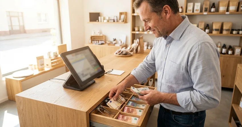 Unternehmer entnimmt Bargeld aus der Geschäftskasse als Privatentnahme